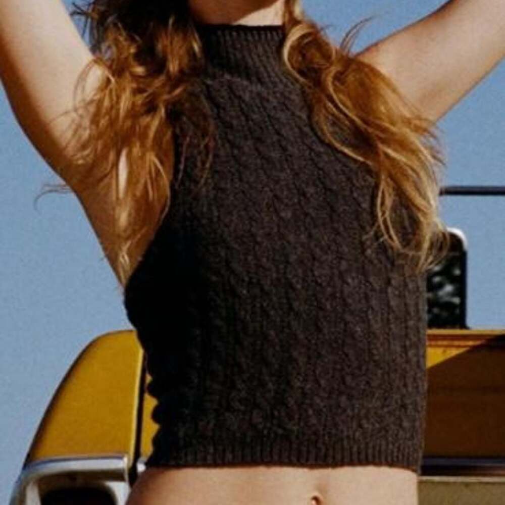 UGG Zariah Cable Knit High Neck Tank Top